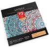 ARTEZA Adult Coloring Book, 4 Seasons Theme, 120 Sheets, 9×9 Inches Coloring Pages, 100 lb Paper(Mandala Illustrations)