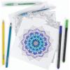 ARTEZA Adult Coloring Book, 4 Seasons Theme, 120 Sheets, 9×9 Inches Coloring Pages, 100 lb Paper(Mandala Illustrations)
