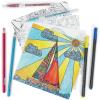 ARTEZA Adult Coloring Book, 4 Seasons Theme, 120 Sheets, 9×9 Inches Coloring Pages, 100 lb Paper(Ocean Designs)