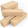 ARTEZA Basswood Carving Blocks, Set of 5, One 4 x 2 x 2 Inches and Four 4 x 1 x 1 Inches, Wood Blocks for Carving, Crafting, Whittling