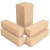 ARTEZA Basswood Carving Blocks, Set of 5, One 4 x 2 x 2 Inches and Four 4 x 1 x 1 Inches, Wood Blocks for Carving, Crafting, Whittling