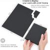 ARTEZA Black Sketch Paper Foldable Canvas Pad, 7×8.6 Inches, 20 Sheets, DIY Frame(Black)