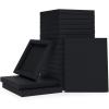 ARTEZA Black Sketch Paper Foldable Canvas Pad, 7×8.6 Inches, 20 Sheets, DIY Frame(Black Sketch Paper)
