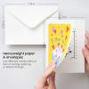 ARTEZA Blank Watercolor Cards with Envelopes, Set of 25, 5×6.9 Inches, 140 lb Watercolor Postcards, 100% Cotton Note Cards(25 Pack (5×7 Inch))