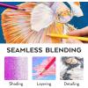 ARTEZA Colored Pencils, 120 Wax-Based Color Pencils, Vibrant Coloring Pencils in Tin Box for Adults, Professional Art Supplies