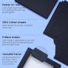 ARTEZA DIY Frame Canvases for Painting, 5 Sheets, 8.5×11 Inches, Black(9 x 9 inches)