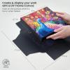 ARTEZA DIY Frame Canvases for Painting, 5 Sheets, 8.5×11 Inches, Black(9 x 9 inches)
