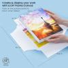 ARTEZA Foldable Canvas Boards for Painting, 8.5×11 Inch, Pack of 5, Cotton(White)