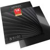 ARTEZA Heat Transfer Vinyl Sheets, 10 x 12 Inches, Pack of 14, Black, Flexible and Easy to Weed, HTV for DIY Projects