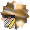 ARTEZA Heat Transfer Vinyl Sheets, 10 x 12 Inches, Pack of 14, Metallic, 7 Silver, 7 Gold, Flexible and Easy to Weed, HTV for DIY Projects