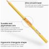 ARTEZA Metallic Colored Pencils, 50 Coloring Pencils, Triangular Grip, Pre-Sharpened Metallic Pencils Set, Art Supplies for Drawing(Colored)