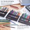 ARTEZA Metallic Colored Pencils, 50 Coloring Pencils, Triangular Grip, Pre-Sharpened Metallic Pencils Set, Art Supplies for Drawing(Watercolor)