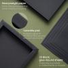 ARTEZA Mixed Media Paper Foldable Canvas Pad, 8×11 Inches, 20 Sheets, Black Paper