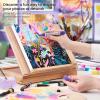 ARTEZA Mixed Media Paper Foldable Canvas Pad, 9.5×9.5 Inches, 20 Sheets, DIY Frame, Heavyweight Multimedia Paper, 228 lb, 370 GSM, Acid-Free, Art Supplies for Painting & Mixed Media Art