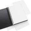 ARTEZA Spiral Sketch Book 5.5×8.5 Drawing Pad 3 Pack 100 Sheets Sketch Pads for Drawing for Adults & Teens(Black)