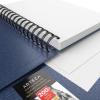 ARTEZA Spiral Sketch Book 5.5×8.5 Drawing Pad 3 Pack 100 Sheets Sketch Pads for Drawing for Adults & Teens(Blue)