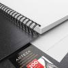 ARTEZA Spiral Sketch Book 9×12 Drawing Pad 2 Pack 100 Sheets Sketch Pads for Drawing for Adults & Teens(Black)