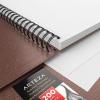 ARTEZA Spiral Sketch Book 9×12 Drawing Pad 2 Pack 100 Sheets Sketch Pads for Drawing for Adults & Teens(Brown)