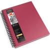 ARTEZA Spiral Sketch Book 9×12 Drawing Pad 2 Pack 100 Sheets Sketch Pads for Drawing for Adults & Teens(Pink)