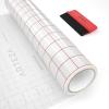 ARTEZA Ultra Clear Transfer Tape Paper with Grid & Squeegee, 12 Inch Wide x 12 Foot Long Roll, for Alignment & Transfer of Adhesive Vinyl for Decals, Signs, Walls, Windows & Smooth Surfaces(12 Foot long)