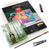 ARTEZA Watercolor Art Paper Foldable Canvas Pad, 5×6.6 Inches, 20 Sheets, DIY Frame(White)