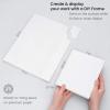 ARTEZA Watercolor Art Paper Pad, Foldable Canvas, 7×8.6 Inches, 20 Sheets, DIY Frame, Acid-Free Heavyweight 140-Pound Paper for Painting & Mixed Media