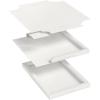 ARTEZA Watercolor Paper Foldable Canvas Pad, 9.53×9.53 Inches, 10 Sheets, Cotton Paper(White)