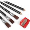 Arteza Eraser Pencil, Precision Latex-Free & PVC-Free Soft Eraser White Color Pencil with Brush and Pocket Size Sharpener, Set of 6