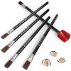 Arteza Eraser Pencil, Precision Latex-Free & PVC-Free Soft Eraser White Color Pencil with Brush and Pocket Size Sharpener, Set of 6