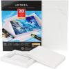 ARTEZA Acrylic Paper Foldable Canvas Pad, 5×6.6 Inches, 20 Sheets, DIY Frame(Acrylic Paper)