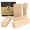 ARTEZA Basswood Carving Blocks, Set of 5, One 4 x 2 x 2 Inches and Four 4 x 1 x 1 Inches, Wood Blocks for Carving, Crafting, Whittling
