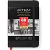 ARTEZA Hardcover Mini Sketch Book 3.5 x 5.5 Drawing Pad 2 Pack 88 Sheets Sketch Pads for Drawing for Adults & Teens(3.5×5.5″ 1 Pack)