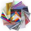 ARTEZA Heat Transfer Vinyl Sheets, 10 x 12 Inches, 12-Pack, Holographic and Rainbow, Flexible HTV for DIY Projects