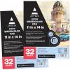 imageARTEZA Watercolor Paper Pack of 2 32 Sheets Each 11x14 Inches Watercolor Sketchbook 140lb300gsm Cold Press Acid Free Art Paper