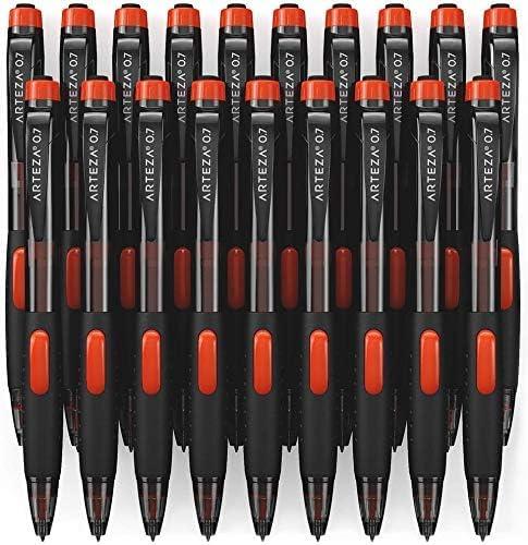 imageARTEZA HB Mechanical Pencil Pack of 20 07 Millimeter Medium Point Lead and Replaceable Eraser LatexFree Grip Office and School Supplies1 Count Pack of 20