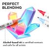ARTEZA Alcohol Markers – Set of 120 EverBlend Dual Tip Art Markers with Fine and Chisel Nibs in 144-Slot Organizer for Drawing, Coloring, Illustration(Multicolor)