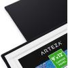 ARTEZA Black Canvas Boards for Painting, 9 x 12 Inches, Pack of 14, Blank Canvas Panels for Acrylic, Oil and Gouache Painting