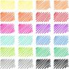 ARTEZA Black Felt Tip Pens, Pack of 12, 1.0–1.5 mm Fiber Tip, Quick-Drying Water-Based Ink, Art Supplies for School, Office, and Home(Multicolor)