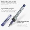 ARTEZA Disposable Fountain Pens, Pack of 12, Medium 0.9-mm Nib, Smooth-Writing Quick-Drying Black Ink Pen, Art Supplies for Professionals, Students, and Hobbyists(Blue)