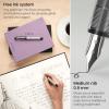 ARTEZA Disposable Fountain Pens, Pack of 12, Medium 0.9-mm Nib, Smooth-Writing Quick-Drying Black Ink Pen, Art Supplies for Professionals, Students, and Hobbyists(Black)