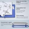 ARTEZA Dotted Journals, Pack of 2, 6×8 Inches, 96 Sheets, Cobalt Blue and Gray, Hardcover Notebooks with Smooth Paper(Cobalt Blue & Gray)