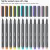 ARTEZA Felt Tip Pens, Set of 24 Seasonal Brush Tip Calligraphy Pens, Dye-Based Ink(12 Pastel Brush Tip)