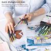 ARTEZA Felt Tip Pens, Set of 24 Seasonal Brush Tip Calligraphy Pens, Dye-Based Ink(24 Landscape Brush Tip)