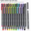 ARTEZA Felt Tip Pens, Set of 24 Seasonal Brush Tip Calligraphy Pens, Dye-Based Ink(24 Seasonal Brush Tip)