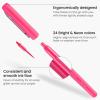 ARTEZA Felt Tip Pens, Set of 24, Sherbet Colors, 1.0–1.5mm Fiber Tip, Quick-Drying Ink(Pink)