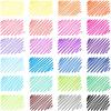 ARTEZA Felt Tip Pens, Set of 24, Sherbet Colors, 1.0–1.5mm Fiber Tip, Quick-Drying Ink(Pink)