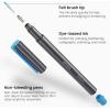 ARTEZA Felt-Tip Brush Pens, Set of 12 Nontoxic Black Markers, Quick-Dry and Smear-Proof(1 Count (Pack of 24))