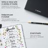 ARTEZA Journal Gift Set, Pack of 2, 6×8 Inches, 70 Sheet Notebooks with Double-Sided Lined and Dotted Paper, Journal Holder, and 1 Black Ink Pen(Black/White)