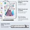 ARTEZA Journal Gift Set, Pack of 2, 6×8 Inches, 70 Sheet Notebooks with Double-Sided Lined and Dotted Paper, Journal Holder, and 1 Black Ink Pen(Black/White)