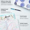 ARTEZA Journal Gift Set, Pack of 2, 6×8 Inches, 70 Sheet Notebooks with Double-Sided Lined and Dotted Paper, Journal Holder, and 1 Black Ink Pen(Blue)